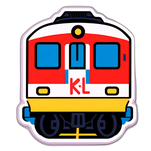 Stiker Kereta KRL Penuh Semangat