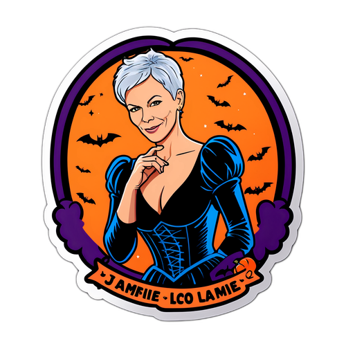 Sticker di Jamie Lee Curtis per Halloween
