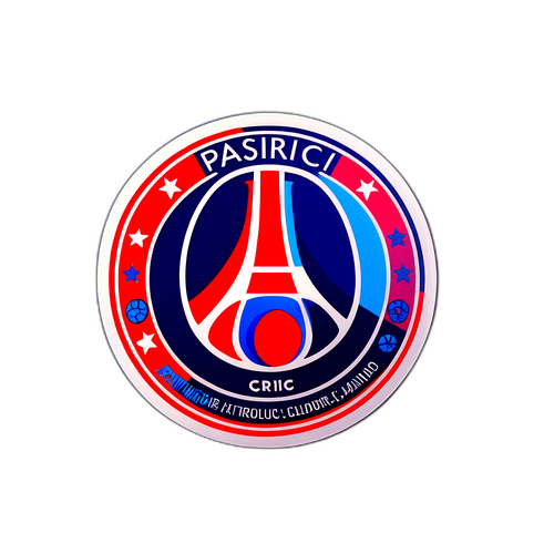 สัญลักษณ์ที่มีสีสันสดใสของการแข่งขันระหว่าง PSG และ Atletico Madrid
