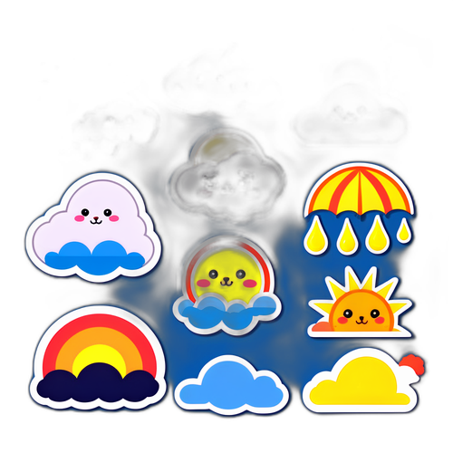 新竹天氣貼紙設計