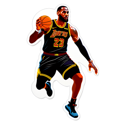 LeBron James'in Efsanevi Anları! Bu Sticker ile Sahanın Hükümdarı Ol! 