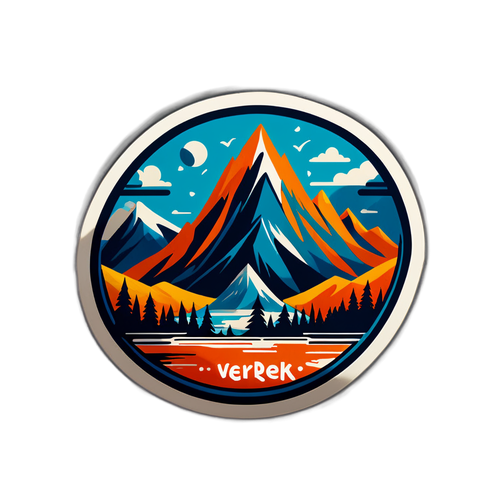 Sticker met het logo van 'Ik Vertrek'