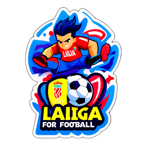 Vibrant La Liga-fan klistremerke