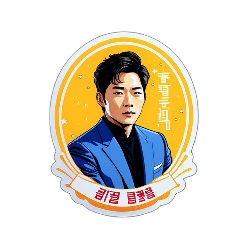 Thiết kế nhãn dán Lee Jun Hyuk với trích dẫn nổi tiếng