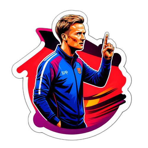 Sticker af Kasper Hjulmand i taktisk ledelse