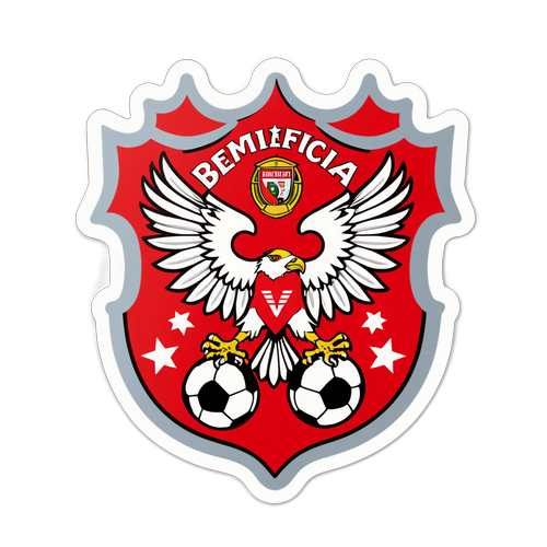 Ετικέτα με το έμβλημα της Μπενφίκα