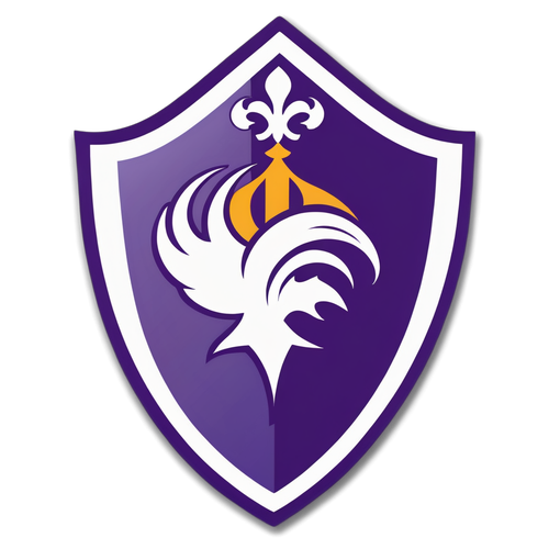 Fiorentina Csapat Emblémás Matrica