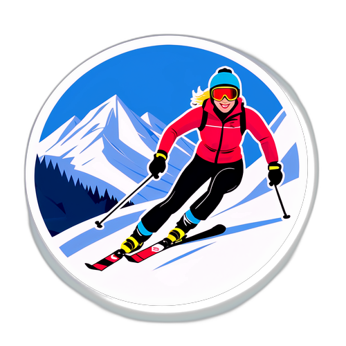 Elvira Öberg på snön