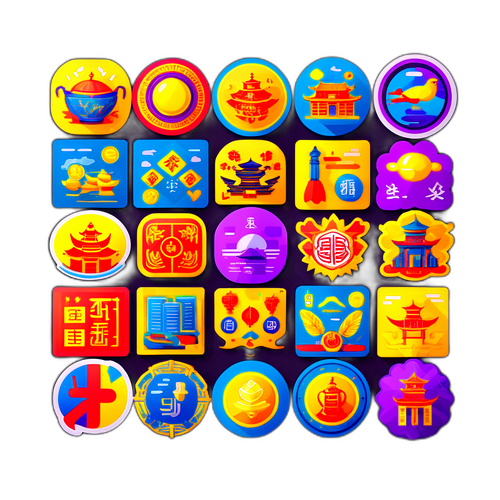 中国经济热词插图贴纸集