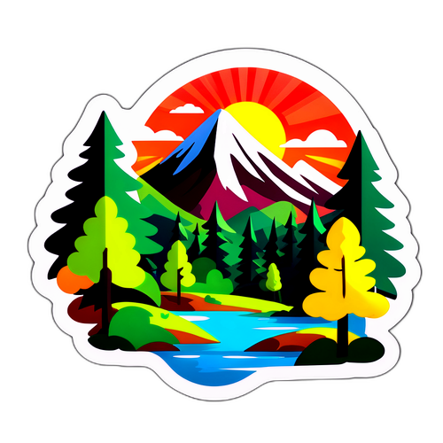 아름다운 풍경 스티커