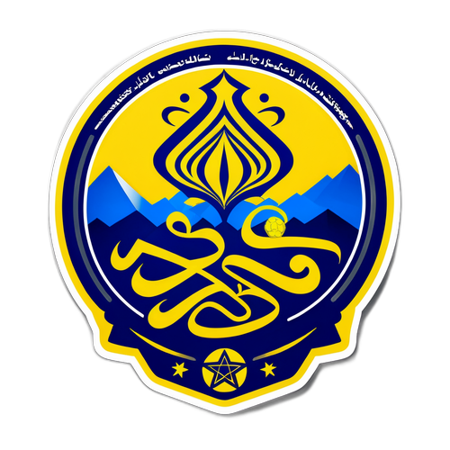 경쟁의 긴장을 표현한 스티커 디자인