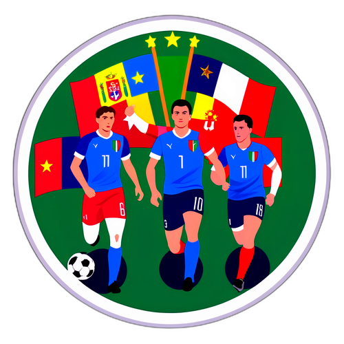 Sticker về trận đấu giữa Italia và Moldova