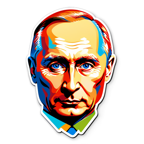 Portrait stylisé de Vladimir Poutine