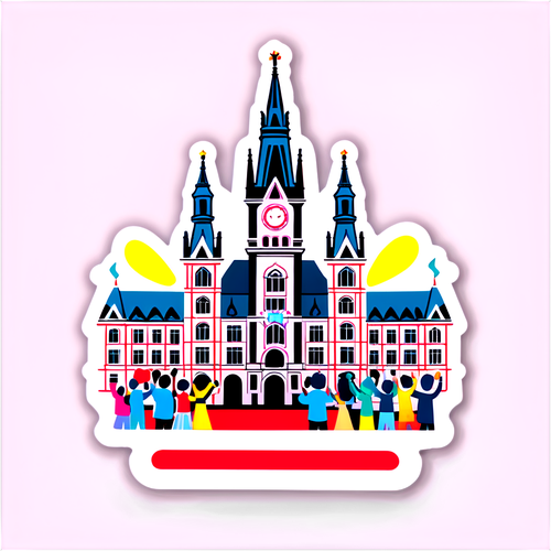 Aufkleber vom Wiener Rathaus