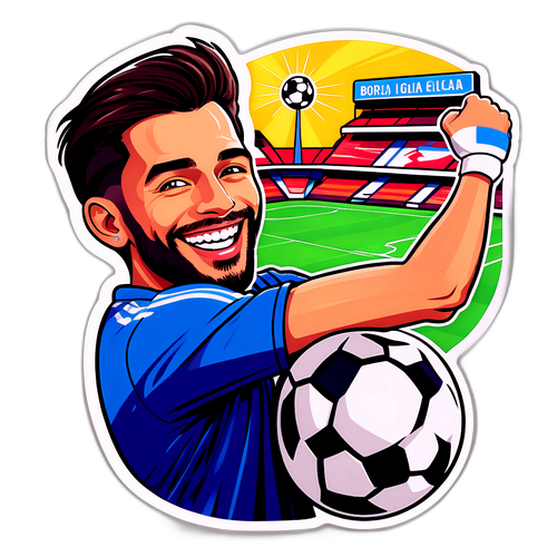 Borja Iglesias Gülümsemesi Sticker