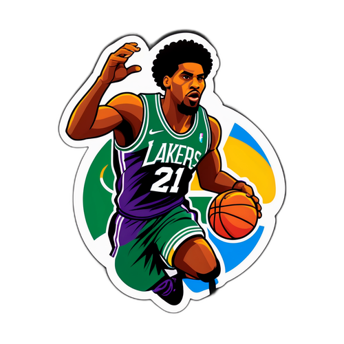 व्यवहारी बास्केटबॉल स्टिकर