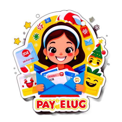 Masayang Sticker ukol sa Dole August Holiday Pay