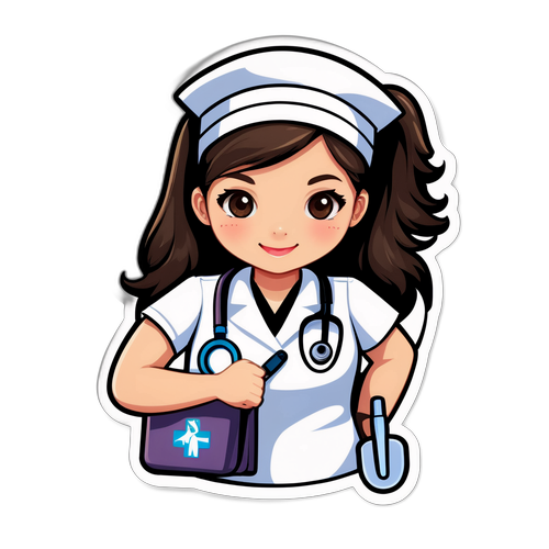 Sygeplejerske med medicinske værktøjer