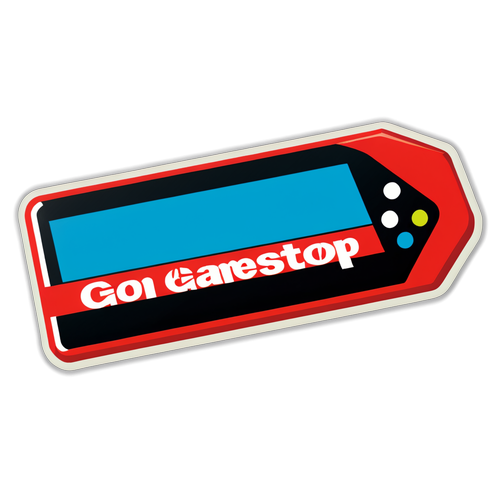 Sticker von GameStop mit der Notiz 'Geschäfte schließen!'