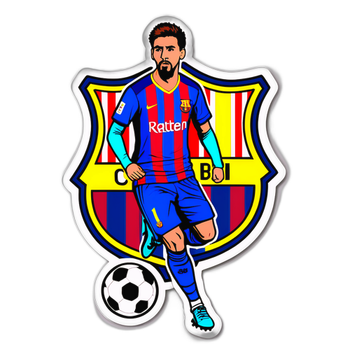 Decal nhiều màu sắc của đội bóng Barcelona