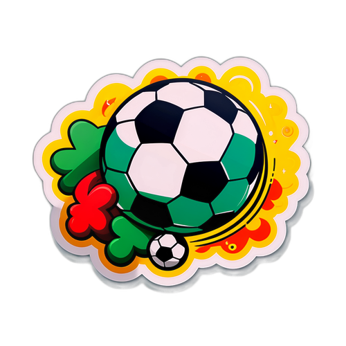 Sticker, der die Faszination des Fußball-Bettings einfängt