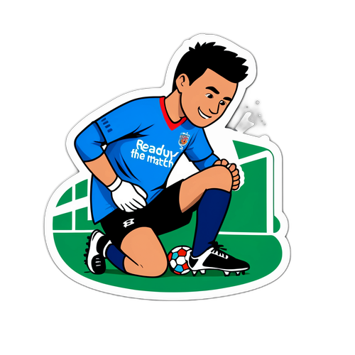 Sticker hài hước: Sẵn sàng cho trận đấu!