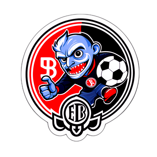 Autocolant artistic pentru meciul Bayer vs. Eintracht Frankfurt