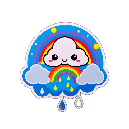 Stiker Awan Ceria
