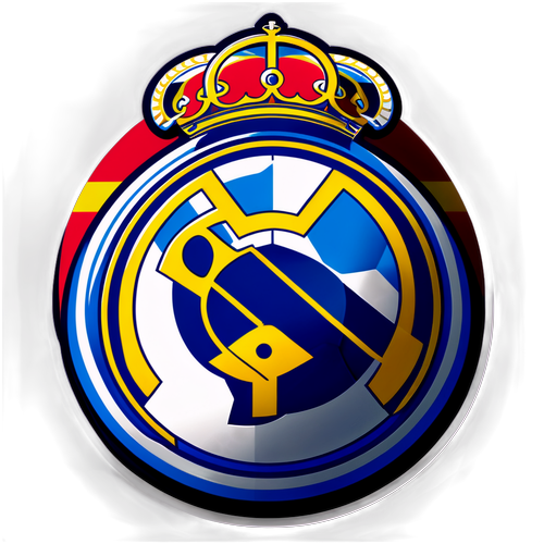 Unveiling the Icon: A Stunning Take on the Real Madrid Crest with a Touch of Spain!