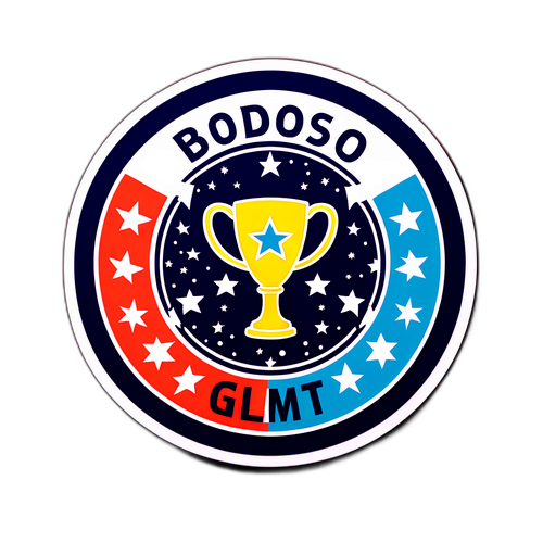 Sticker med Bodø Glimt-emblemet