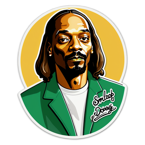 Hip-Hopowa Ikona w Twojej Kolekcji! Naklejka Snoop Dogga, Która Ożywi Twój Styl!