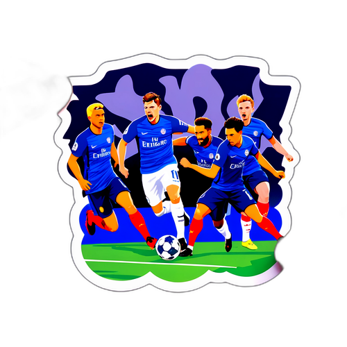 चैंपियंस लीग मैचडे का एक्शन पैक्ड स्टिकर