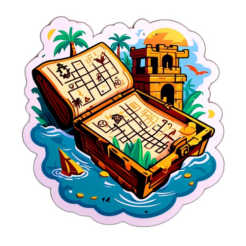 Sticker mappa del tesoro
