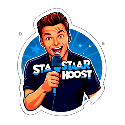 Star Host Fun Sticker