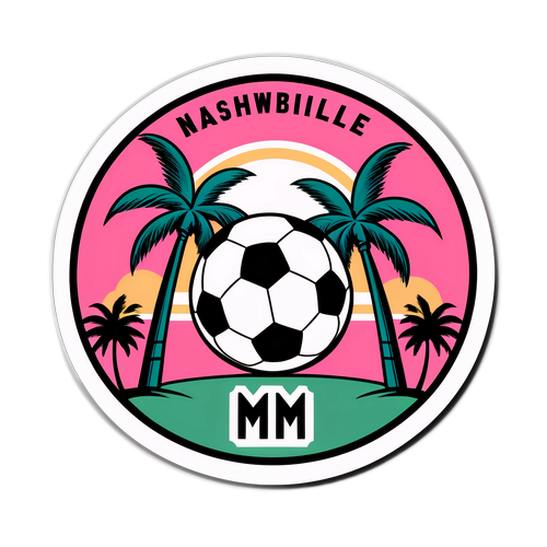 Stiker Pertandingan Inter Miami vs Nashville