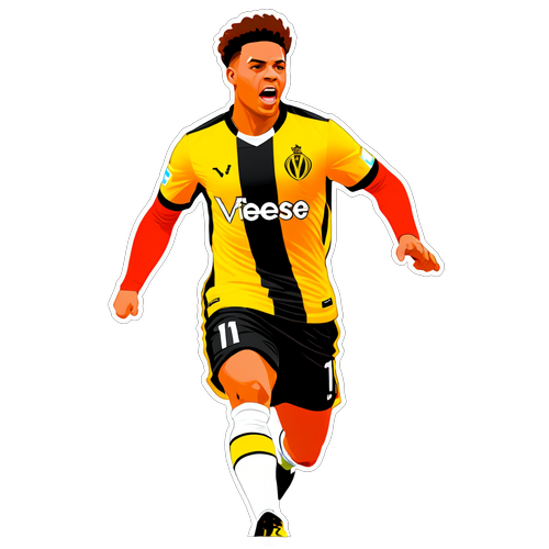 Vitesse Sticker met Actieve Speler