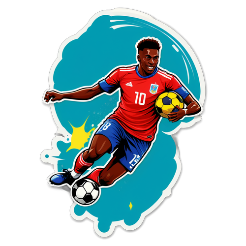 Lamine Yamal en Action : Le Sticker de Football qui Va Faire Fureur!