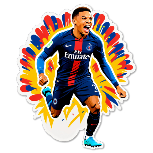 Kylian Mbappé akisherehekea Goli