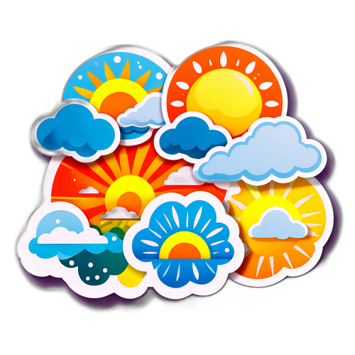 Évszakok változásai matricán