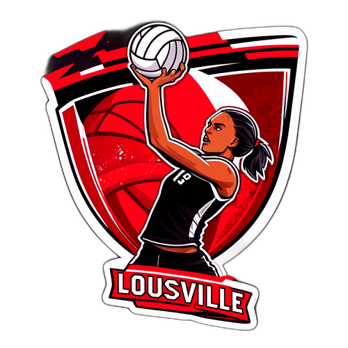 Louisville Volleyball Sticker