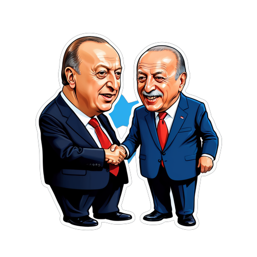 Erdoğan ve Bahçeli'den Şaşırtıcı Bir Birliktelik: Siyasi Sorunları Eğlenceli Bir Karikatürle Keşfedin!