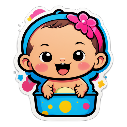 Sevimli Bebek 'Bambino' Sticker