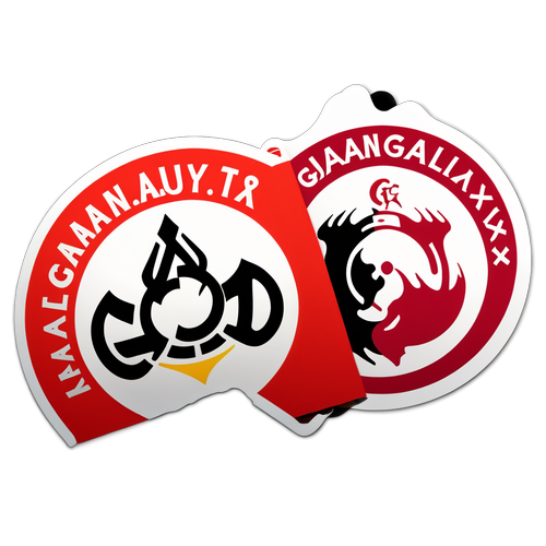 Sticker van Ajax en Galatasaray Competitie