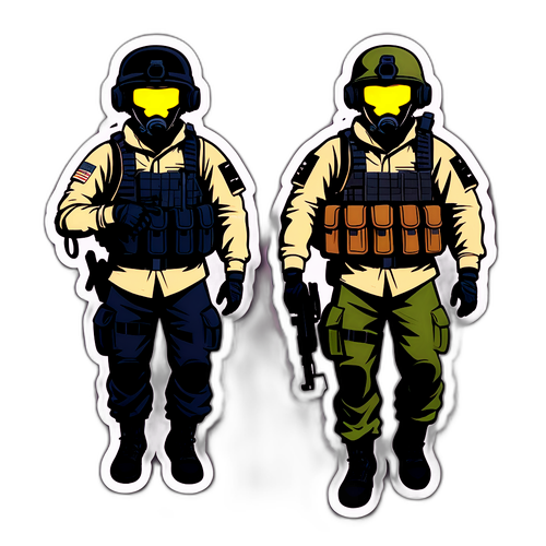 UDT 특수부대 캐릭터 스티커