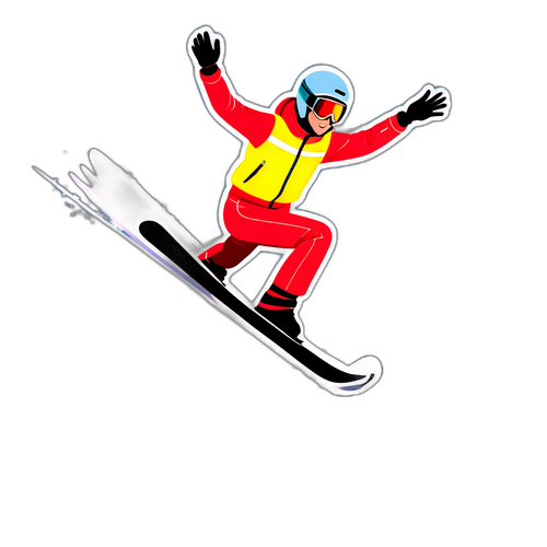 Spektakulärer Skisprung