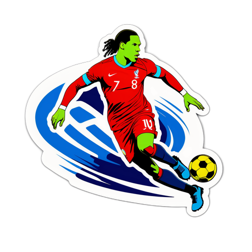 Virgil van Dijk Silhuett