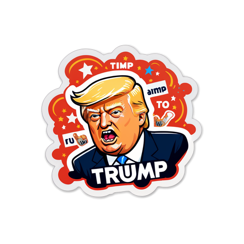 Humorvolle Trump-Sticker: Satire trifft auf Stil