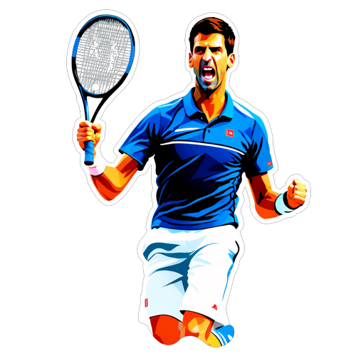 Kemenangan Mu, Novak! Menyemarakkan Semangat Juara dengan Stiker Ceria dan Dinamis!