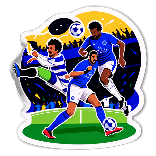Stiker Pertandingan Thrilling Al-Najma dan Al-Hilal