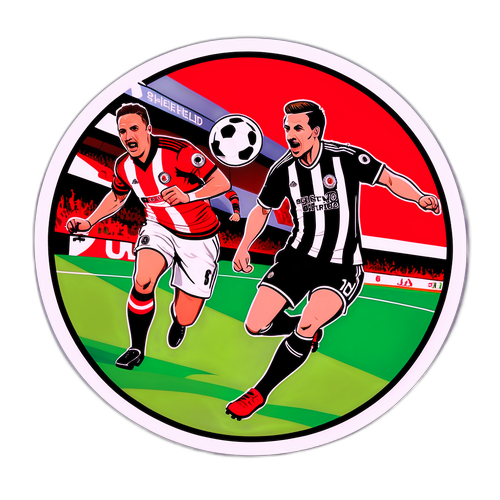 Sticker ya Mashindano ya Birmingham na Sheffield United